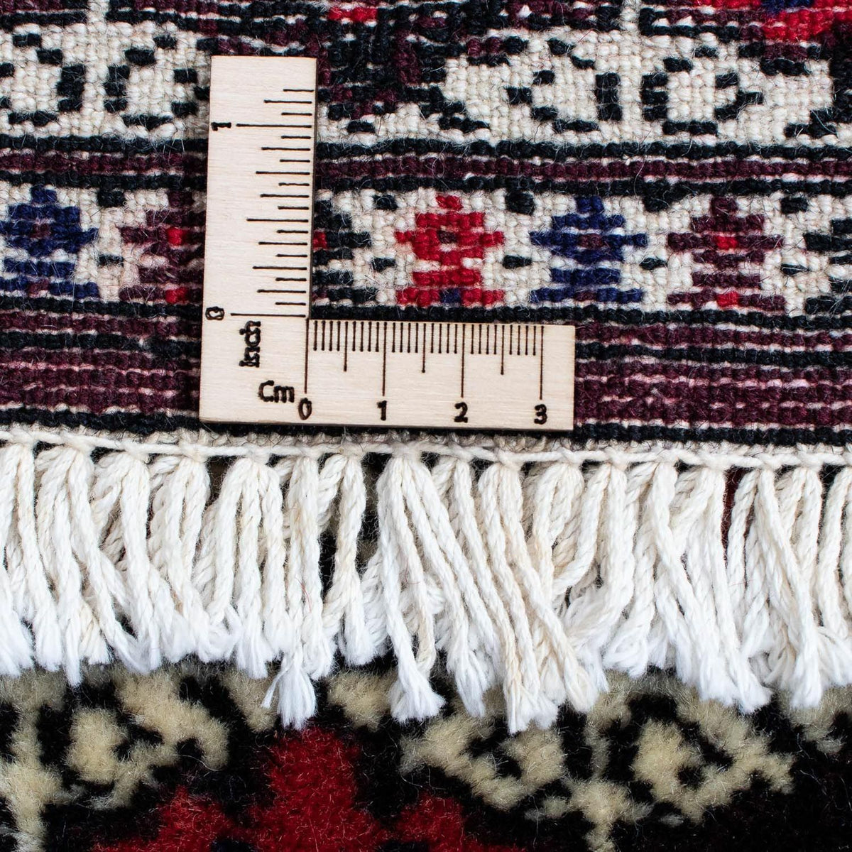 Turkaman tapijt - 139 x 87 cm - veelkleurig