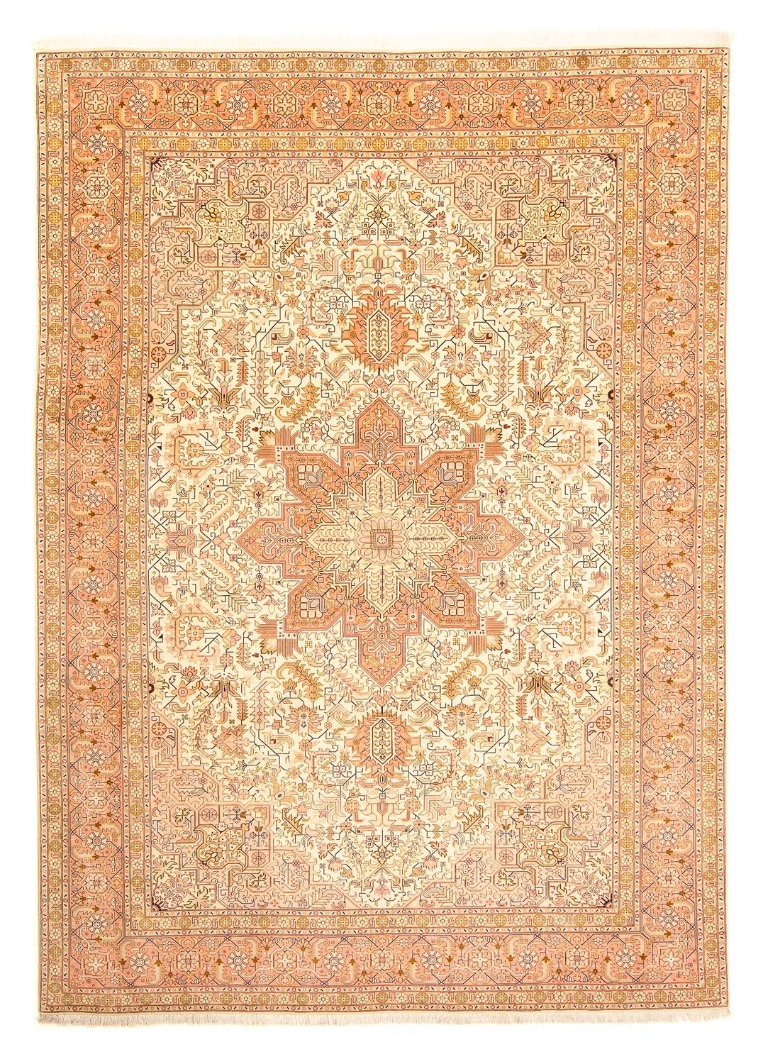 Perzisch tapijt - Tabriz - Royal - 346 x 249 cm - beige