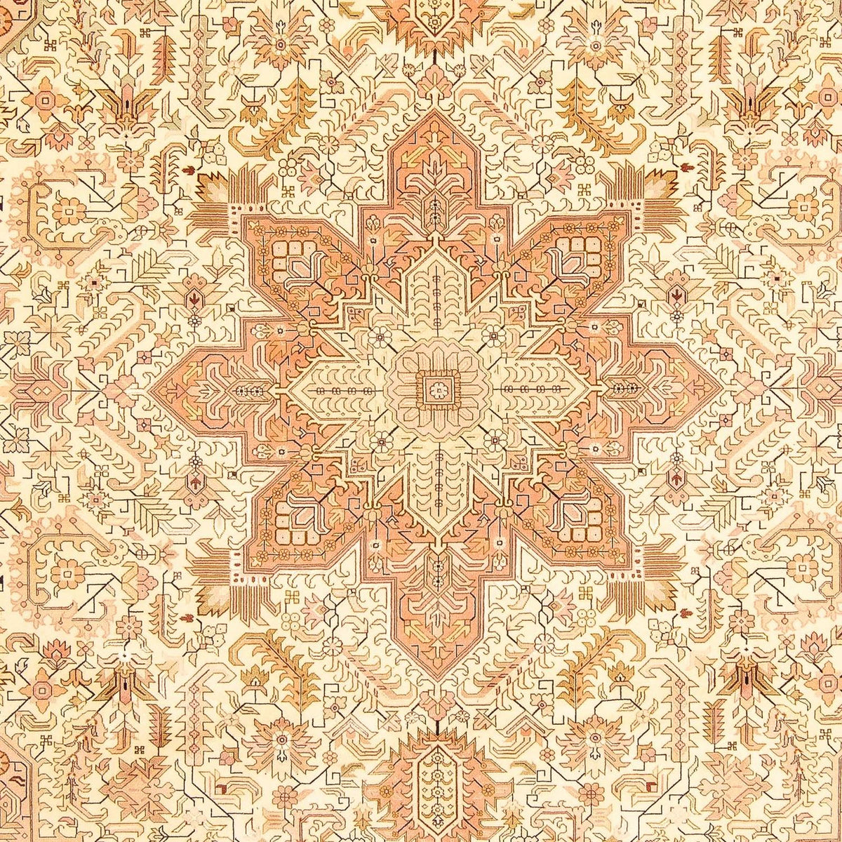 Perzisch tapijt - Tabriz - Royal - 346 x 249 cm - beige