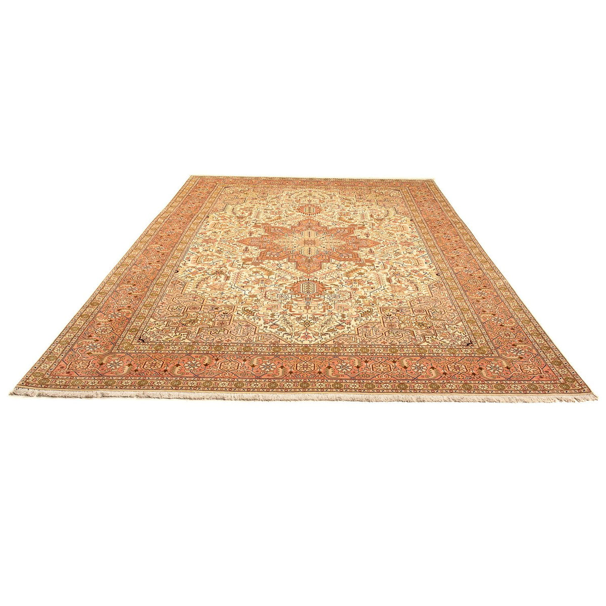 Perzisch tapijt - Tabriz - Royal - 346 x 249 cm - beige