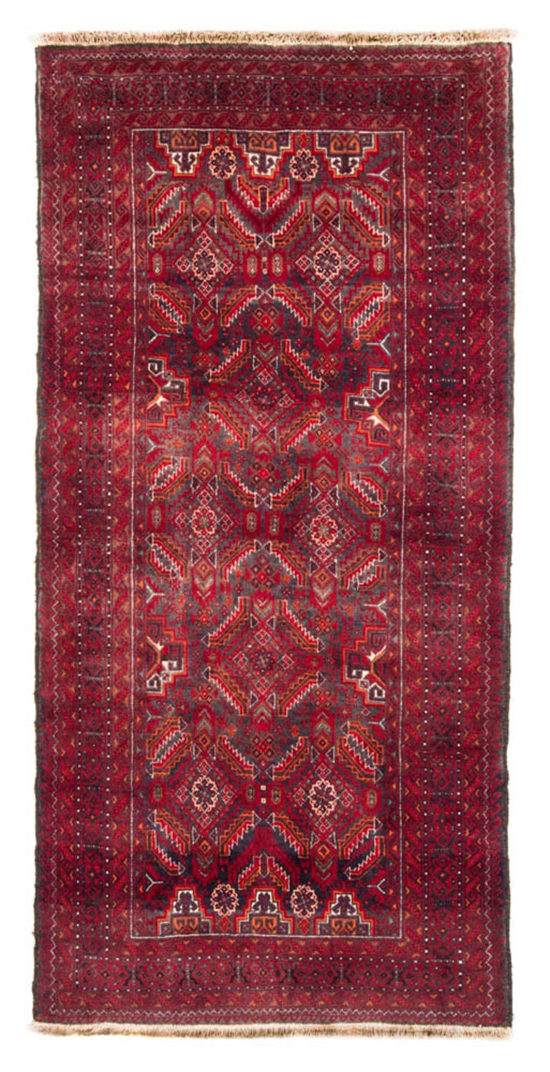 Loper Baluch tapijt - 212 x 105 cm - rood