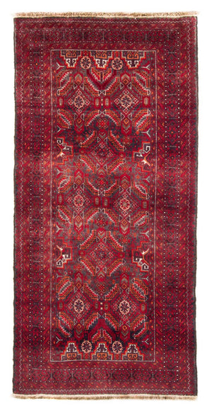 Loper Baluch tapijt - 212 x 105 cm - rood