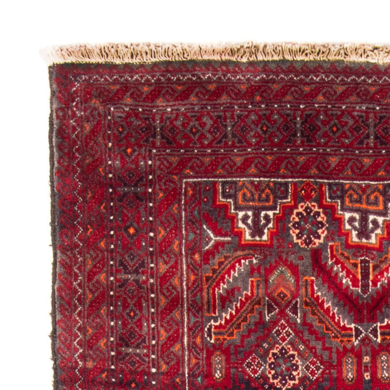 Loper Baluch tapijt - 212 x 105 cm - rood