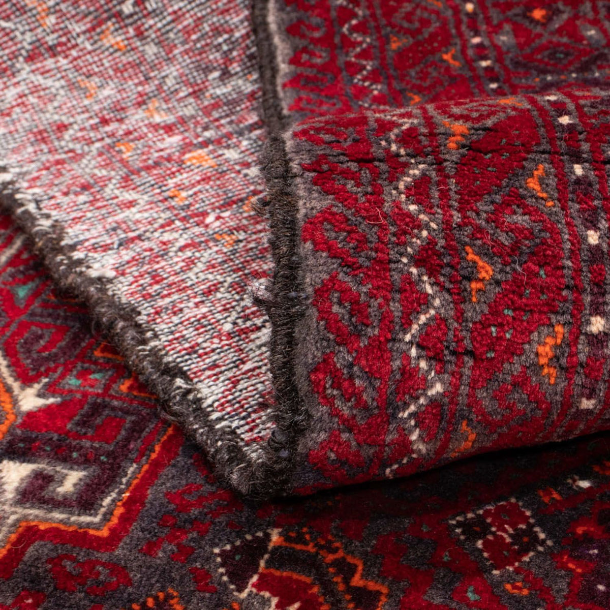 Loper Baluch tapijt - 212 x 105 cm - rood