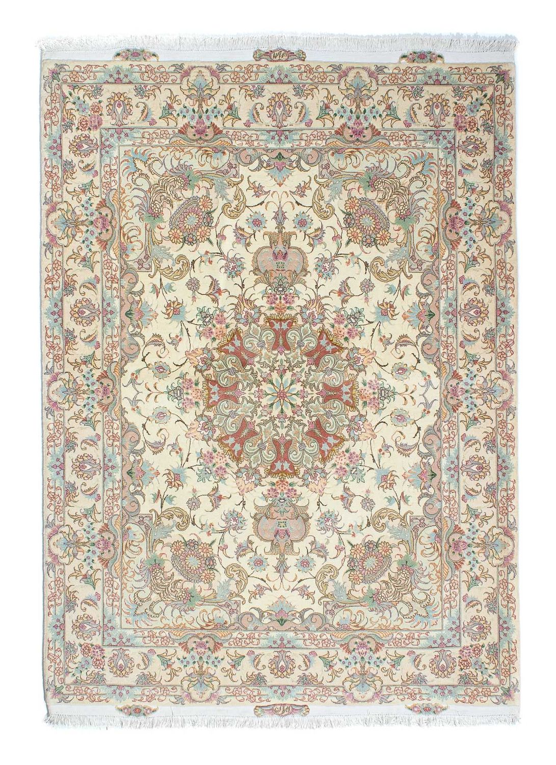 Perzisch tapijt - Tabriz - Royal - 203 x 151 cm - beige