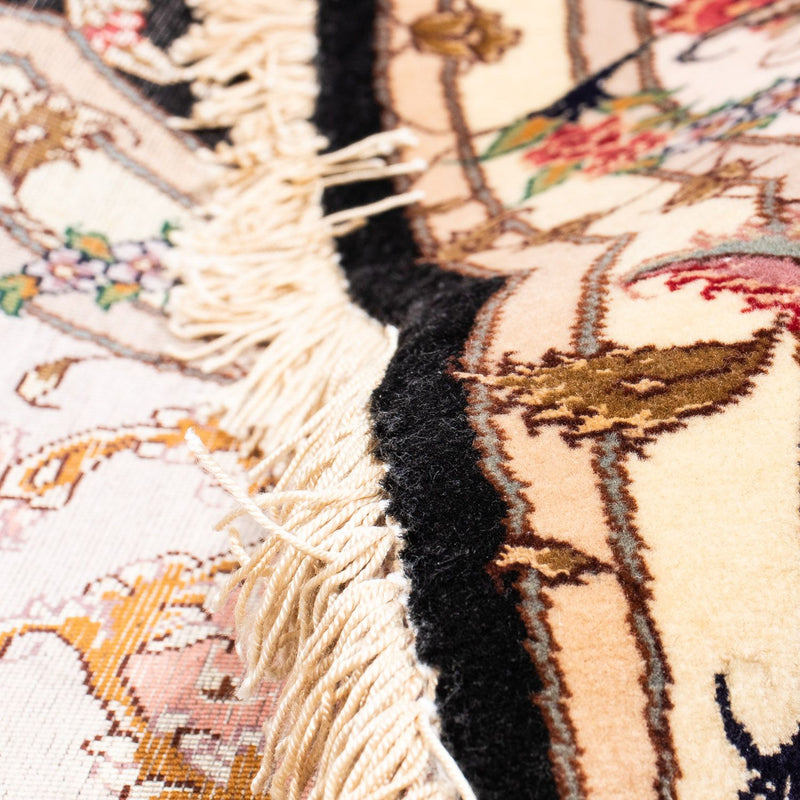 Perzisch tapijt - Tabriz - Royal rond  - 208 x 208 cm - donkerblauw