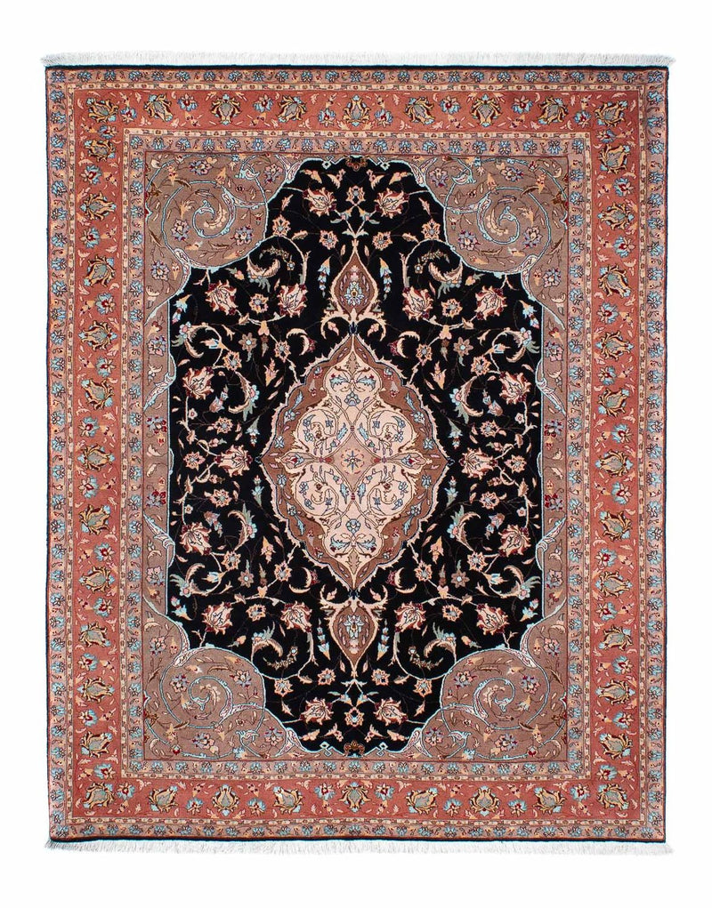 Perzisch tapijt - Tabriz - Royal - 201 x 155 cm - donkerblauw