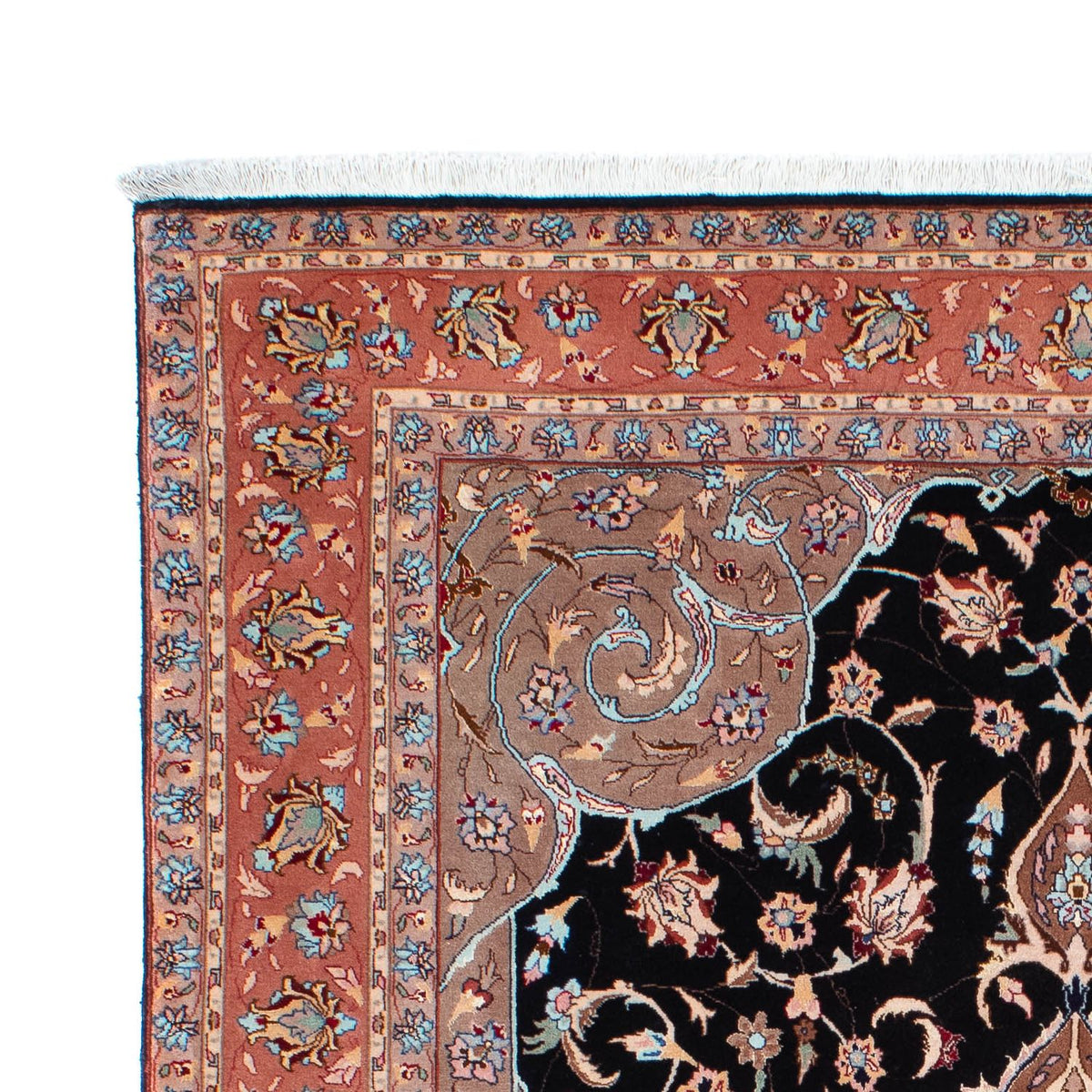 Perzisch tapijt - Tabriz - Royal - 201 x 155 cm - donkerblauw