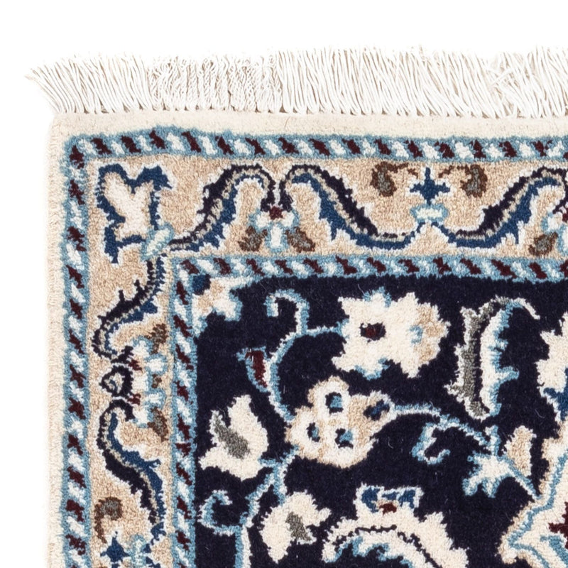 Perzisch tapijt - Nain - 94 x 58 cm - donkerblauw