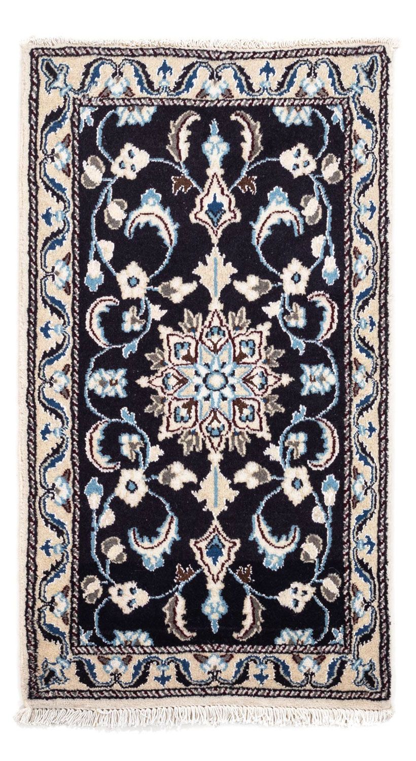 Perzisch tapijt - Nain - 101 x 55 cm - donkerblauw