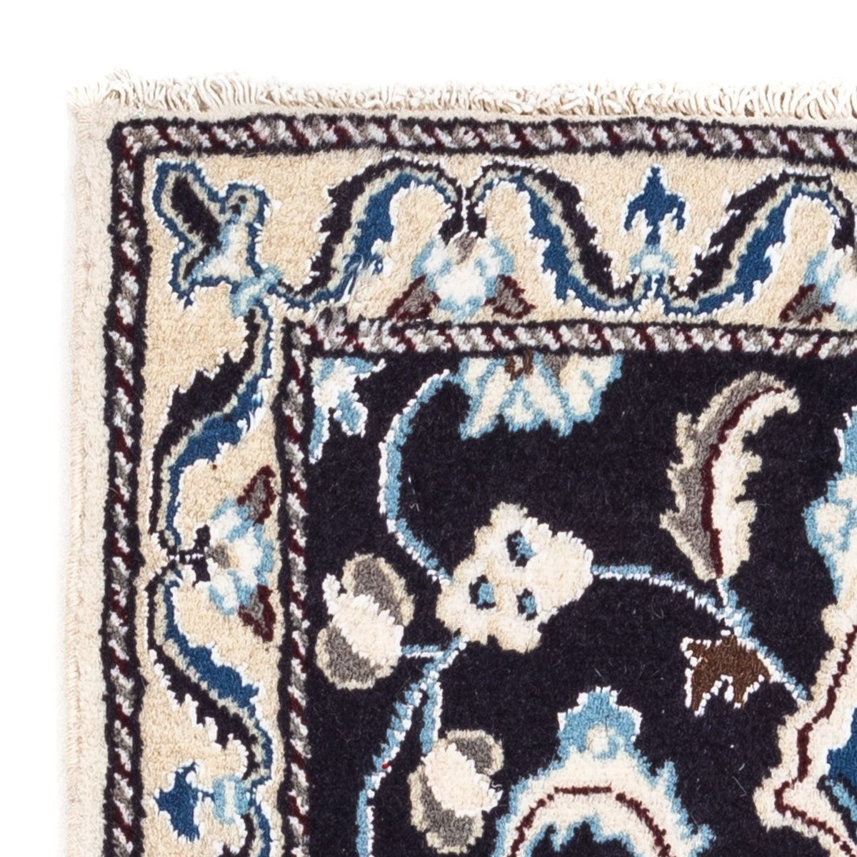 Perzisch tapijt - Nain - 101 x 55 cm - donkerblauw