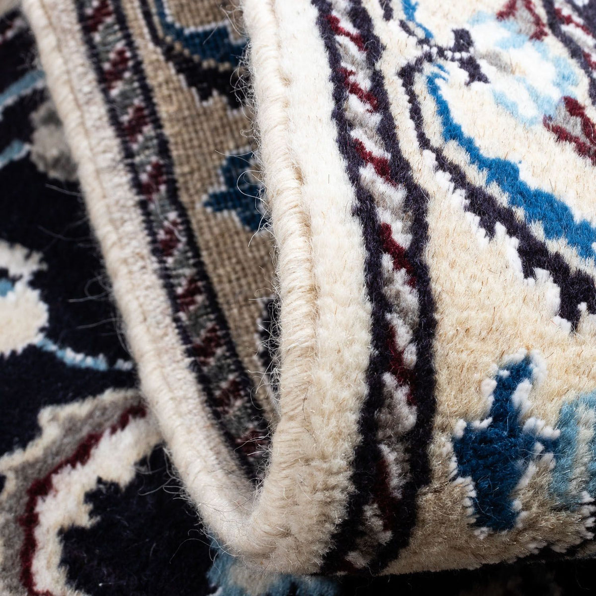 Perzisch tapijt - Nain - 101 x 55 cm - donkerblauw