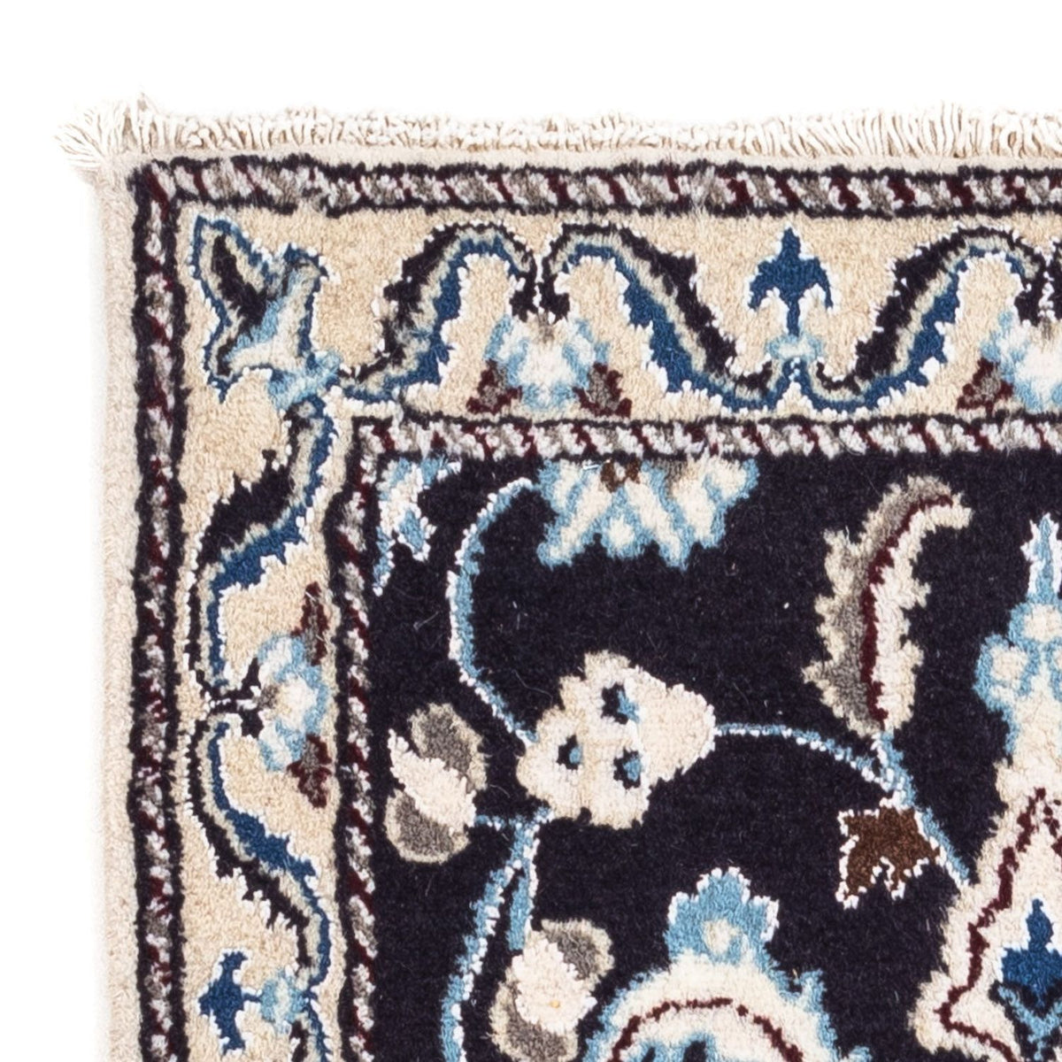 Perzisch tapijt - Nain - 101 x 57 cm - donkerblauw