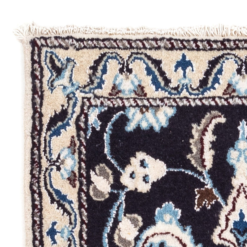 Perzisch tapijt - Nain - 101 x 57 cm - donkerblauw