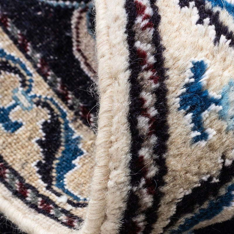 Perzisch tapijt - Nain - 101 x 57 cm - donkerblauw