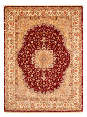 Perzisch tapijt - Tabriz - Royal - 400 x 300 cm - donkerrood