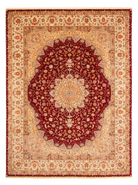 Perzisch tapijt - Tabriz - Royal - 400 x 300 cm - donkerrood