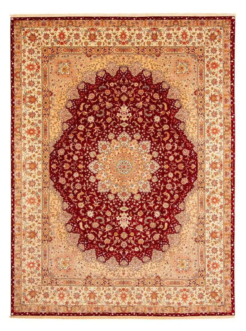 Perzisch tapijt - Tabriz - Royal - 400 x 300 cm - donkerrood