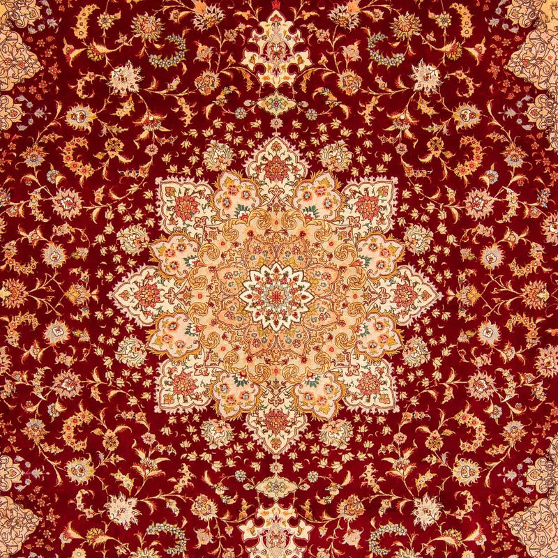 Perzisch tapijt - Tabriz - Royal - 400 x 300 cm - donkerrood