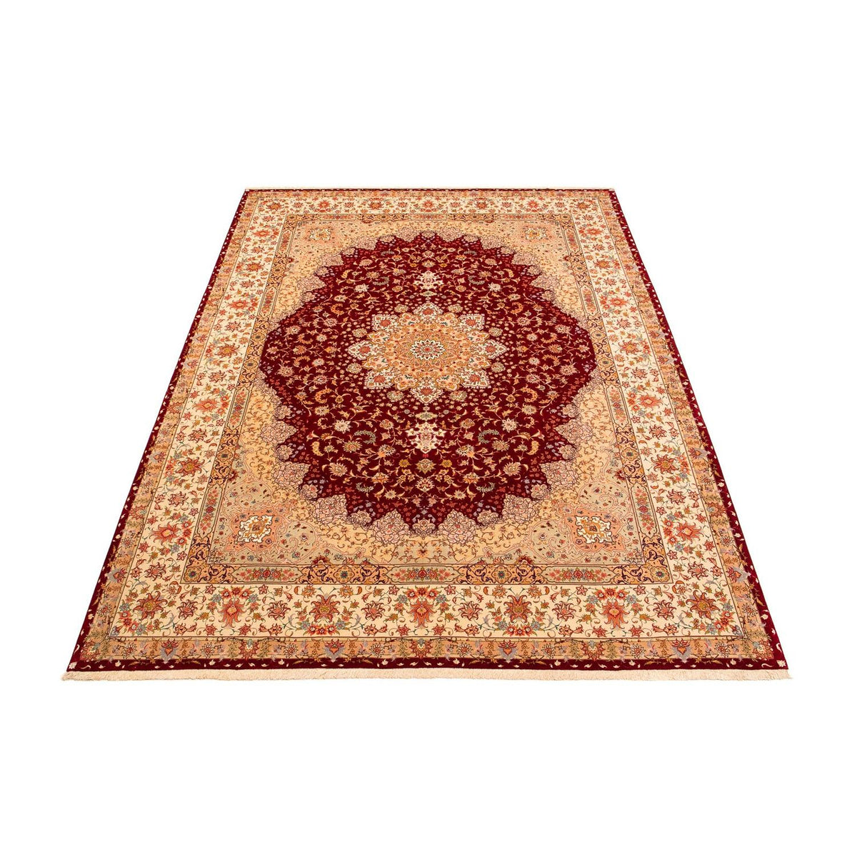 Perzisch tapijt - Tabriz - Royal - 400 x 300 cm - donkerrood