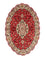Perzisch tapijt - Tabriz - Royal ovaal  - 195 x 130 cm - rood
