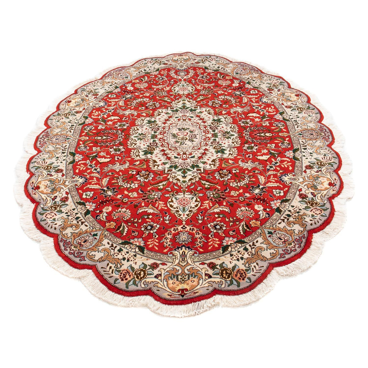 Perzisch tapijt - Tabriz - Royal ovaal  - 195 x 130 cm - rood