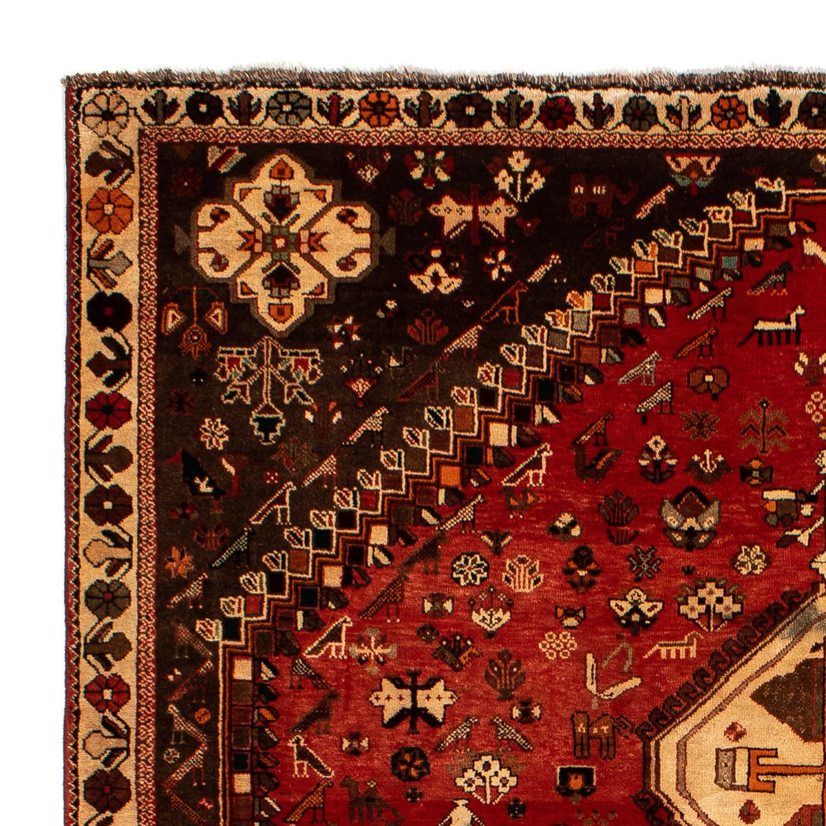 Perzisch Tapijt - Nomadisch - 304 x 206 cm - donkerrood