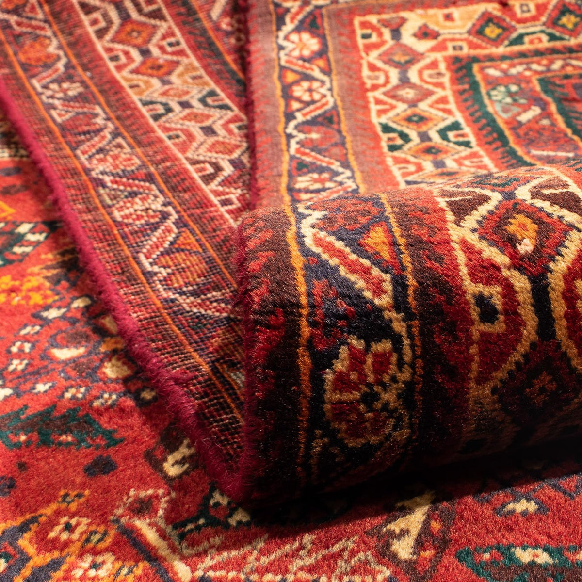 Perzisch Tapijt - Nomadisch - 294 x 190 cm - donkerrood