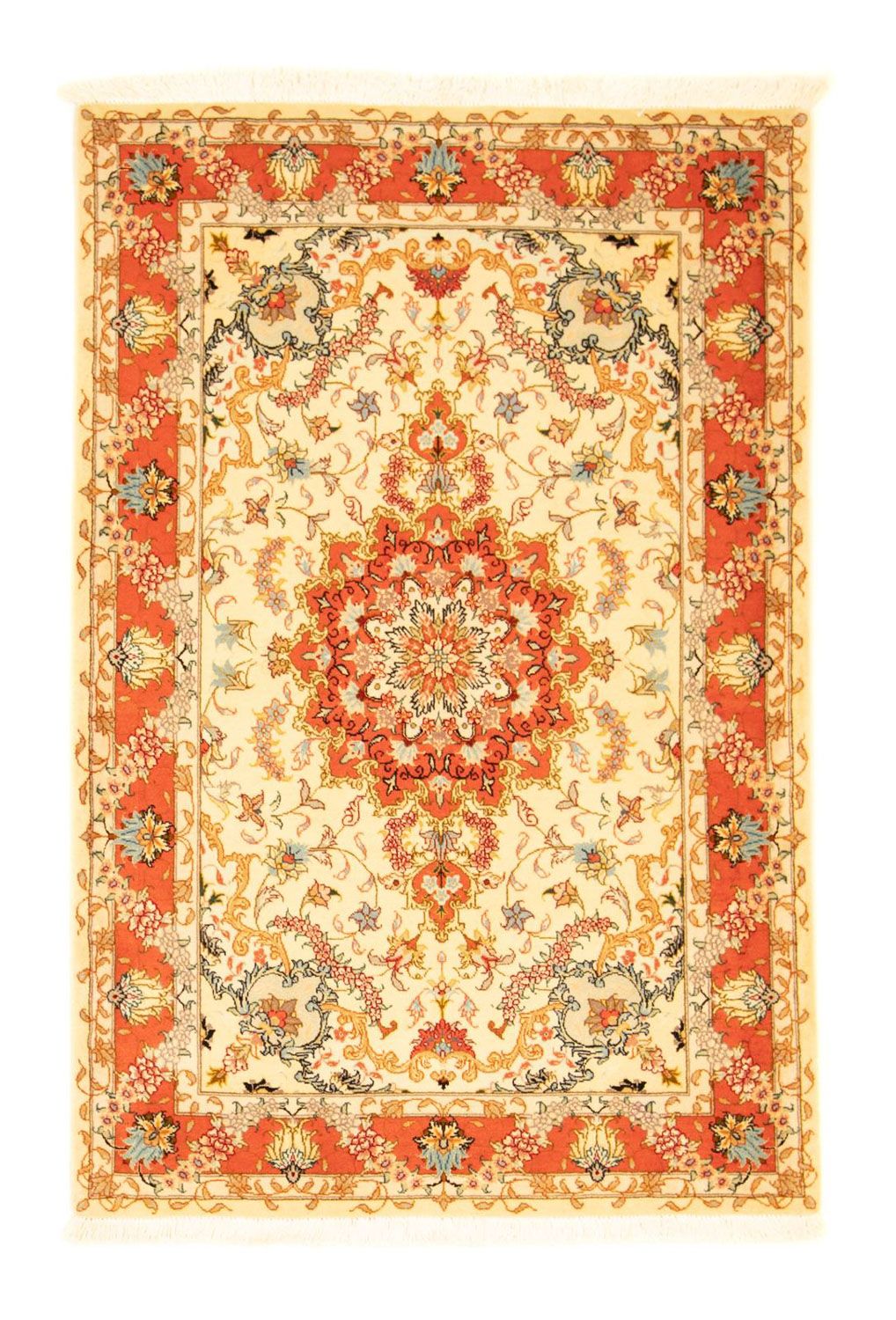 Perzisch tapijt - Tabriz - Royal - 152 x 100 cm - beige