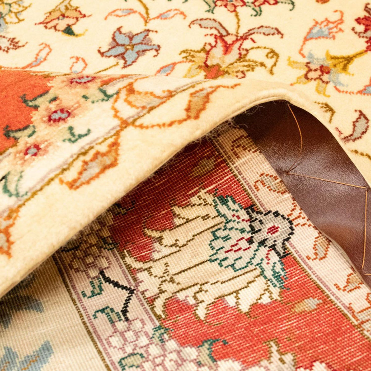 Perzisch tapijt - Tabriz - Royal - 152 x 100 cm - beige