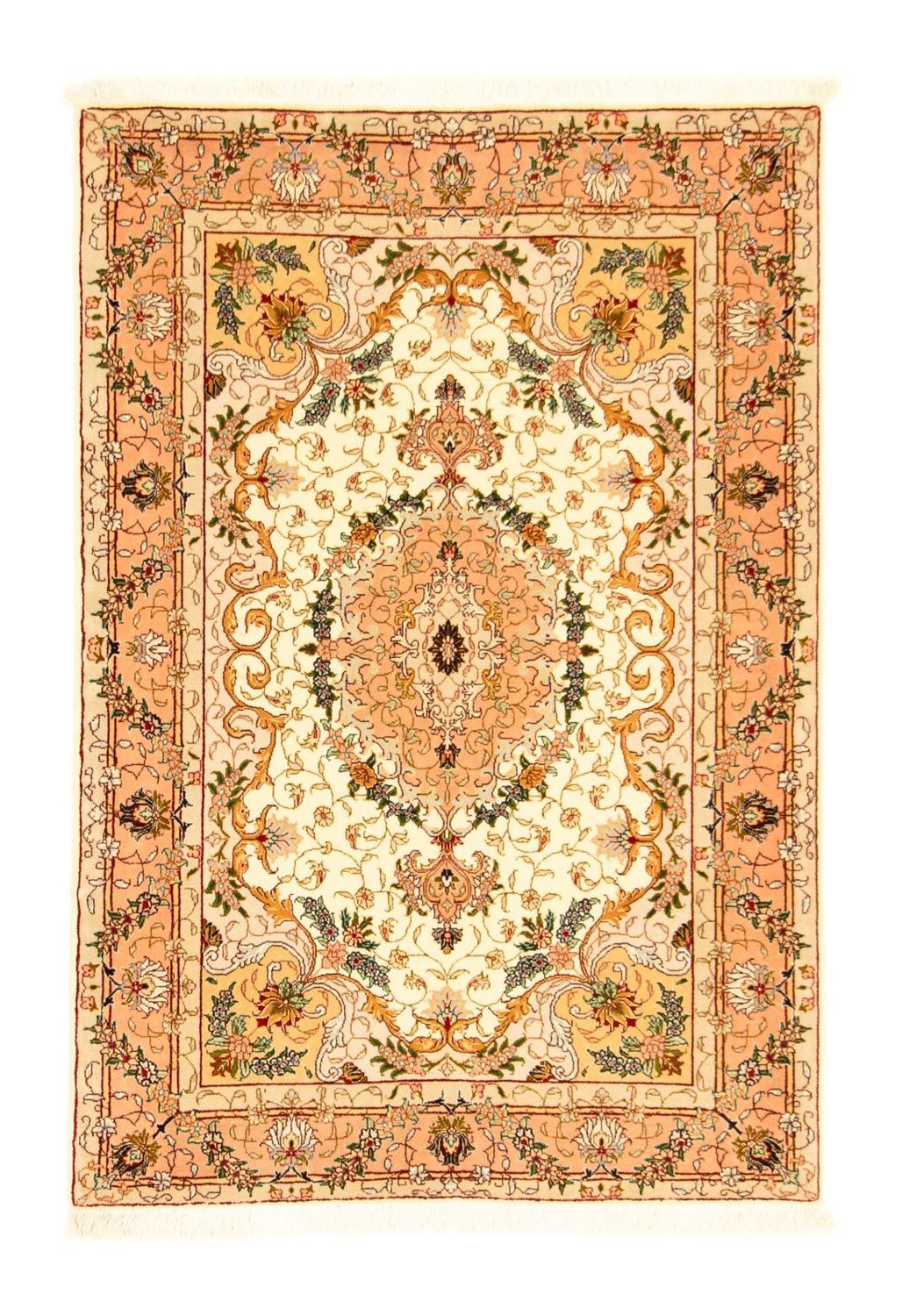 Perzisch tapijt - Tabriz - Royal - 150 x 100 cm - beige