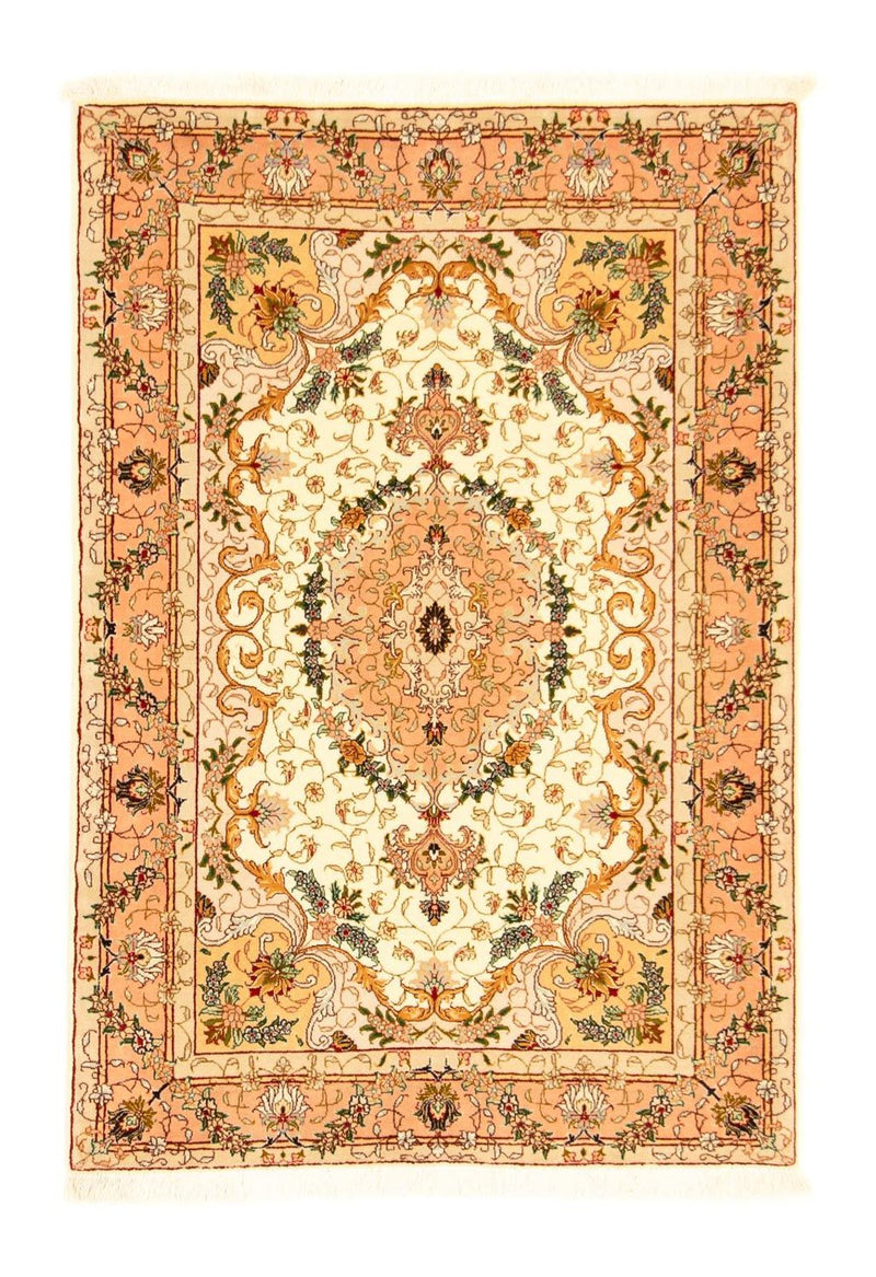 Perzisch tapijt - Tabriz - Royal - 150 x 100 cm - beige