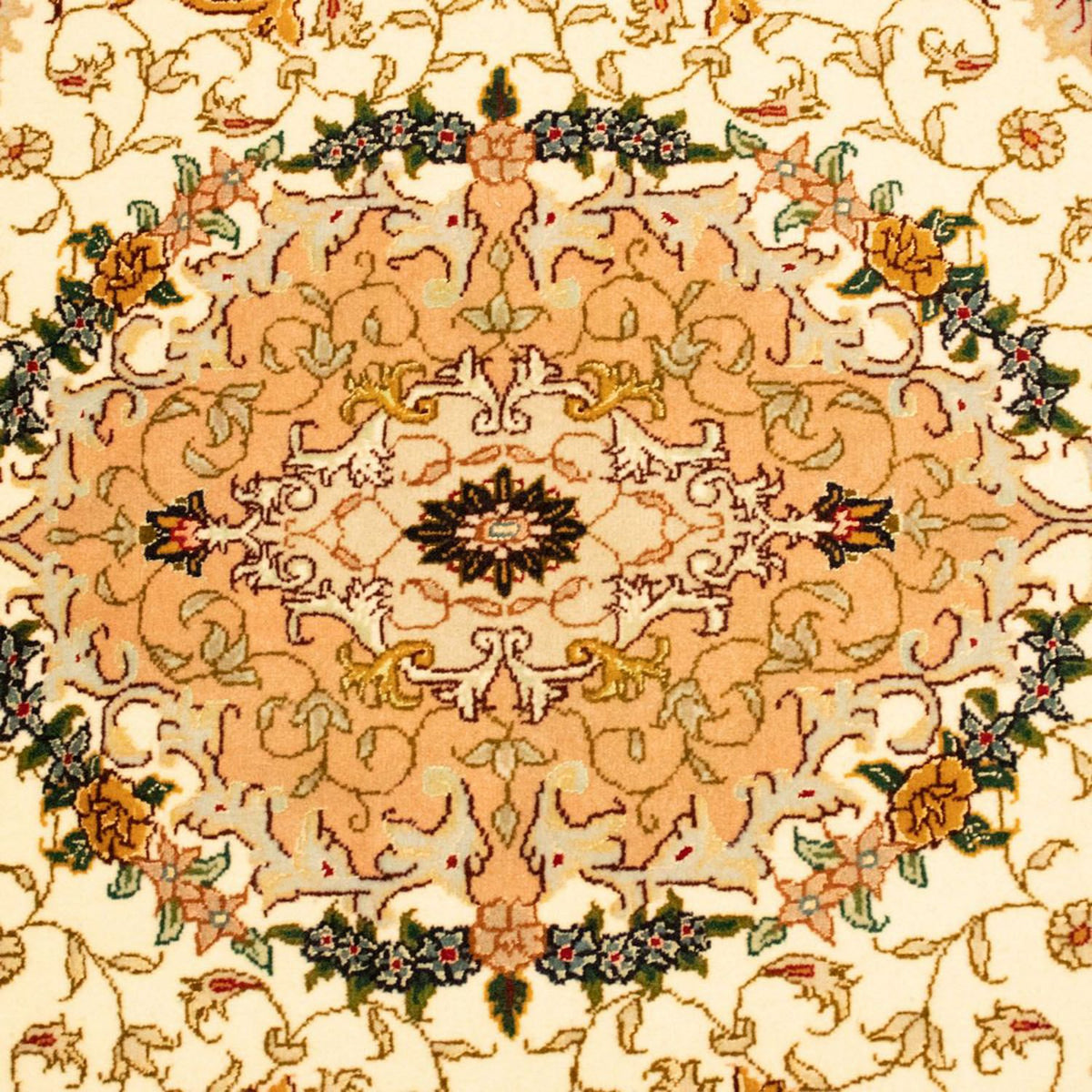 Perzisch tapijt - Tabriz - Royal - 150 x 100 cm - beige
