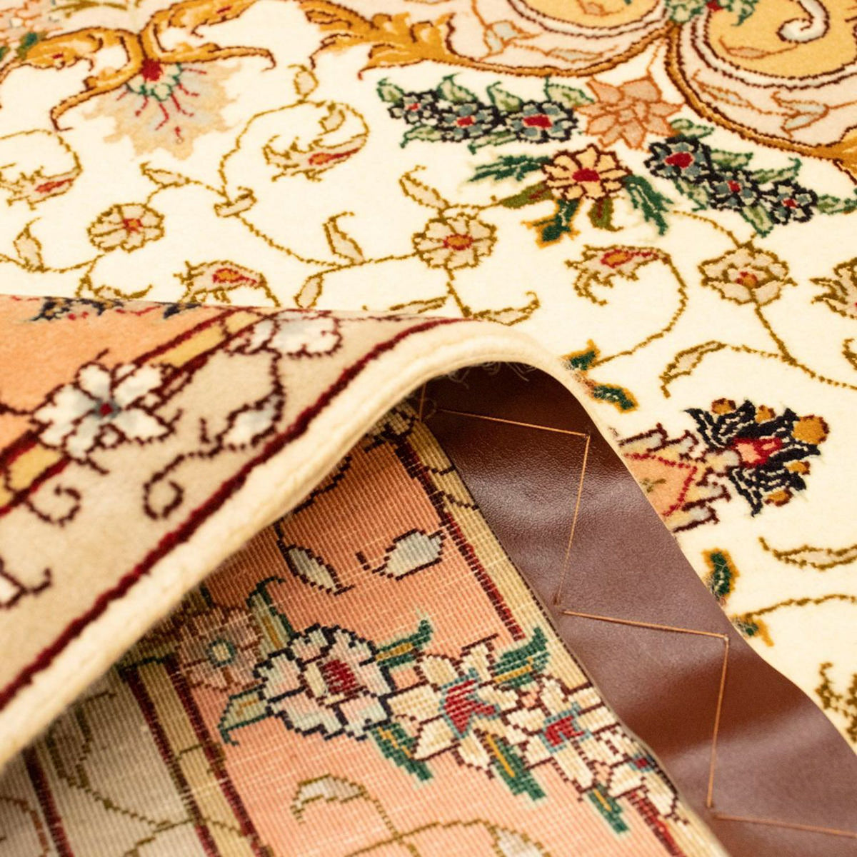 Perzisch tapijt - Tabriz - Royal - 150 x 100 cm - beige