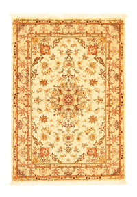 Perzisch tapijt - Tabriz - Royal - 145 x 101 cm - beige