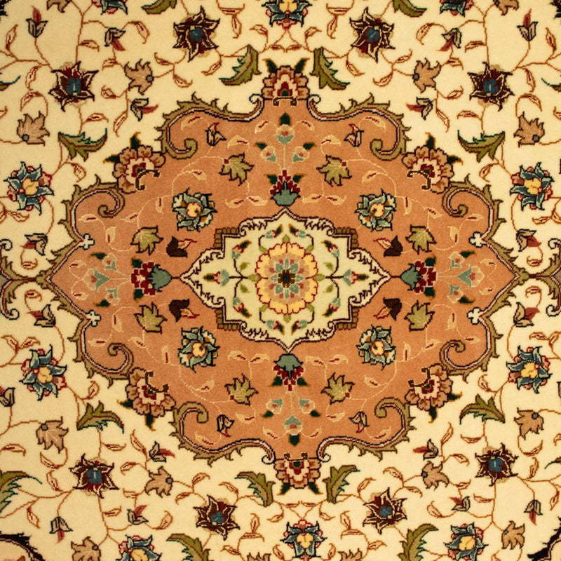 Perzisch tapijt - Tabriz - Royal - 150 x 100 cm - beige