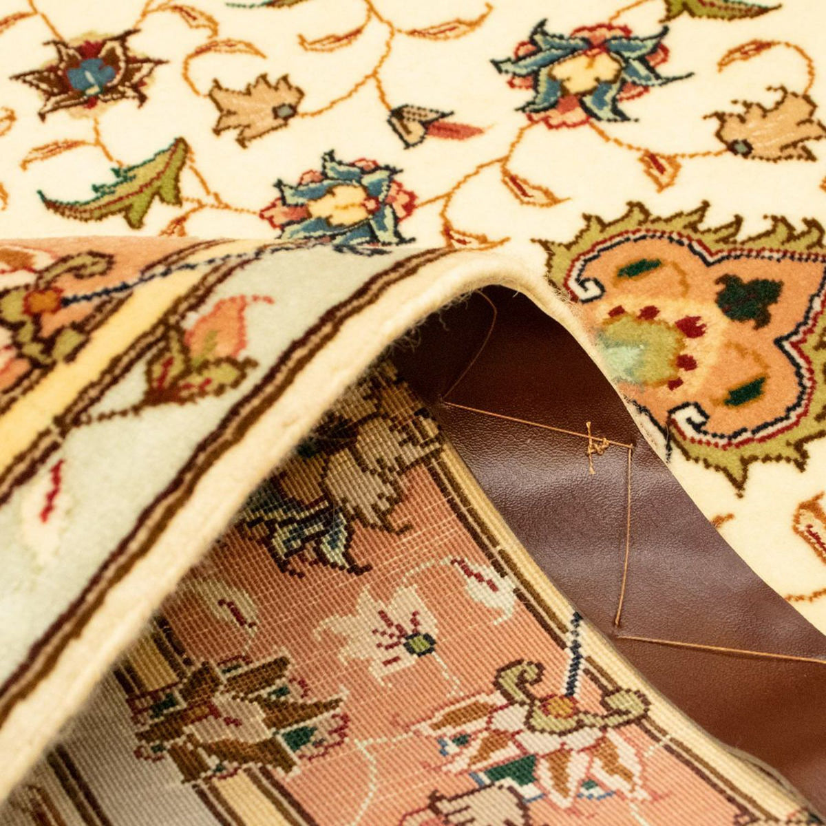 Perzisch tapijt - Tabriz - Royal - 150 x 100 cm - beige