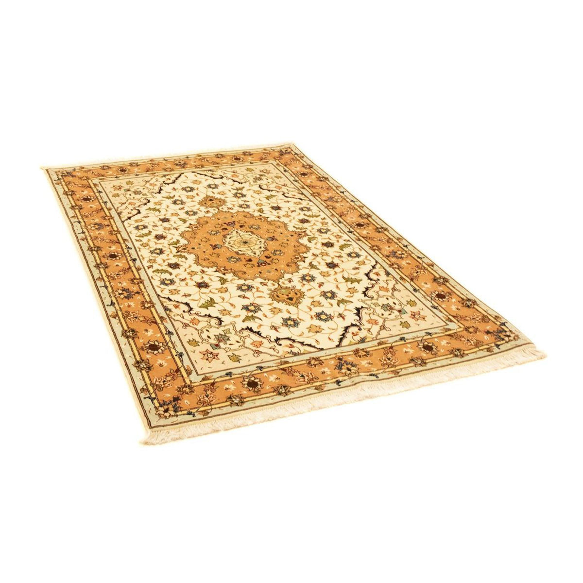 Perzisch tapijt - Tabriz - Royal - 150 x 100 cm - beige