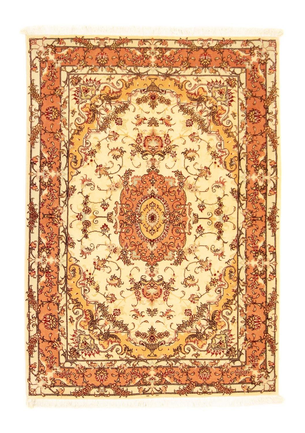 Perzisch tapijt - Tabriz - Royal - 147 x 104 cm - beige