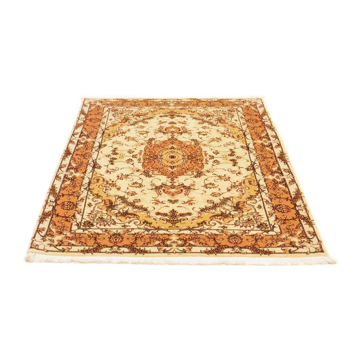 Perzisch tapijt - Tabriz - Royal - 147 x 104 cm - beige