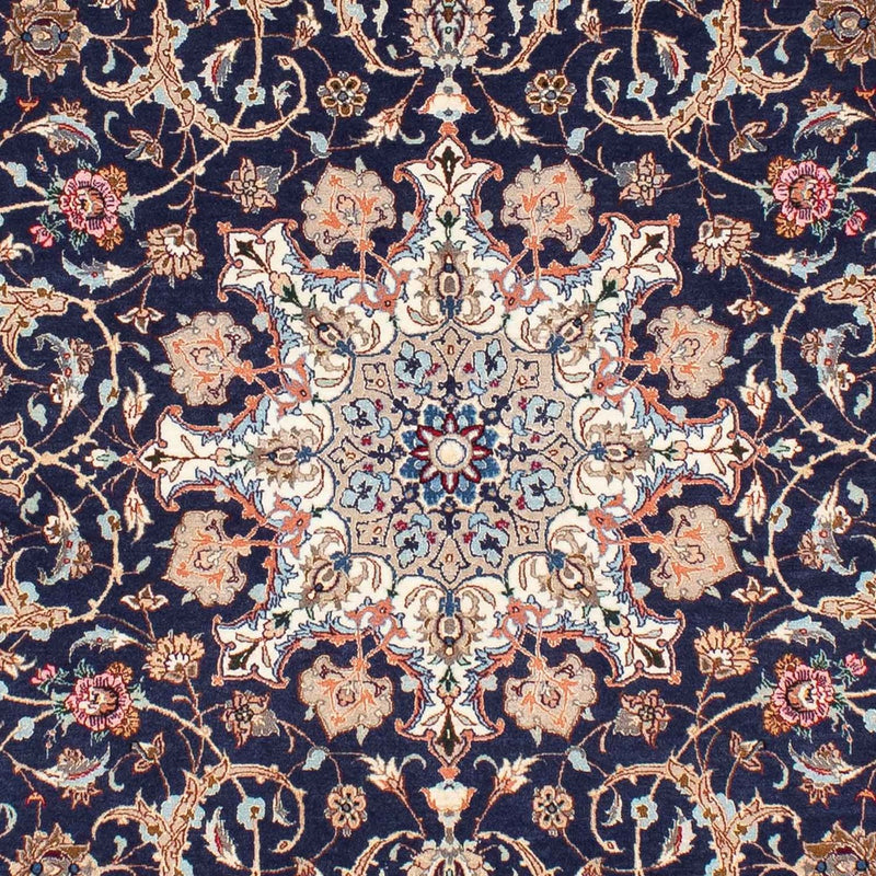 Perzisch tapijt - Isfahan - Premium - 243 x 156 cm - donkerblauw