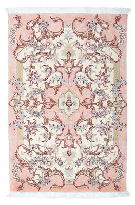 Perzisch tapijt - Tabriz - Royal - 91 x 60 cm - beige