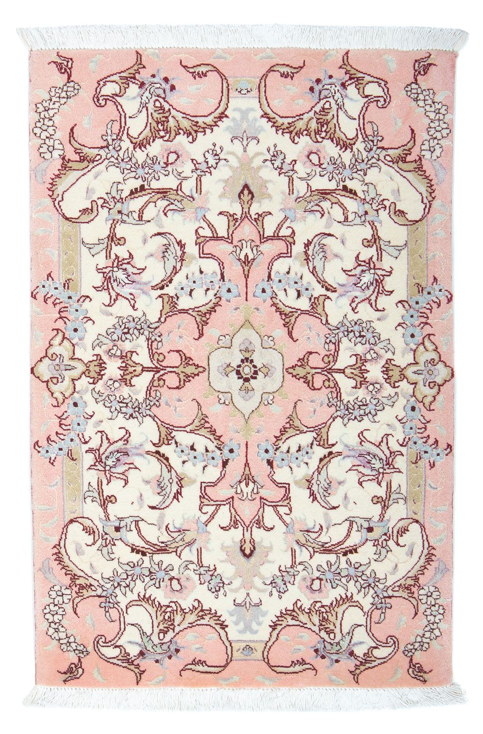 Perzisch tapijt - Tabriz - Royal - 91 x 60 cm - beige