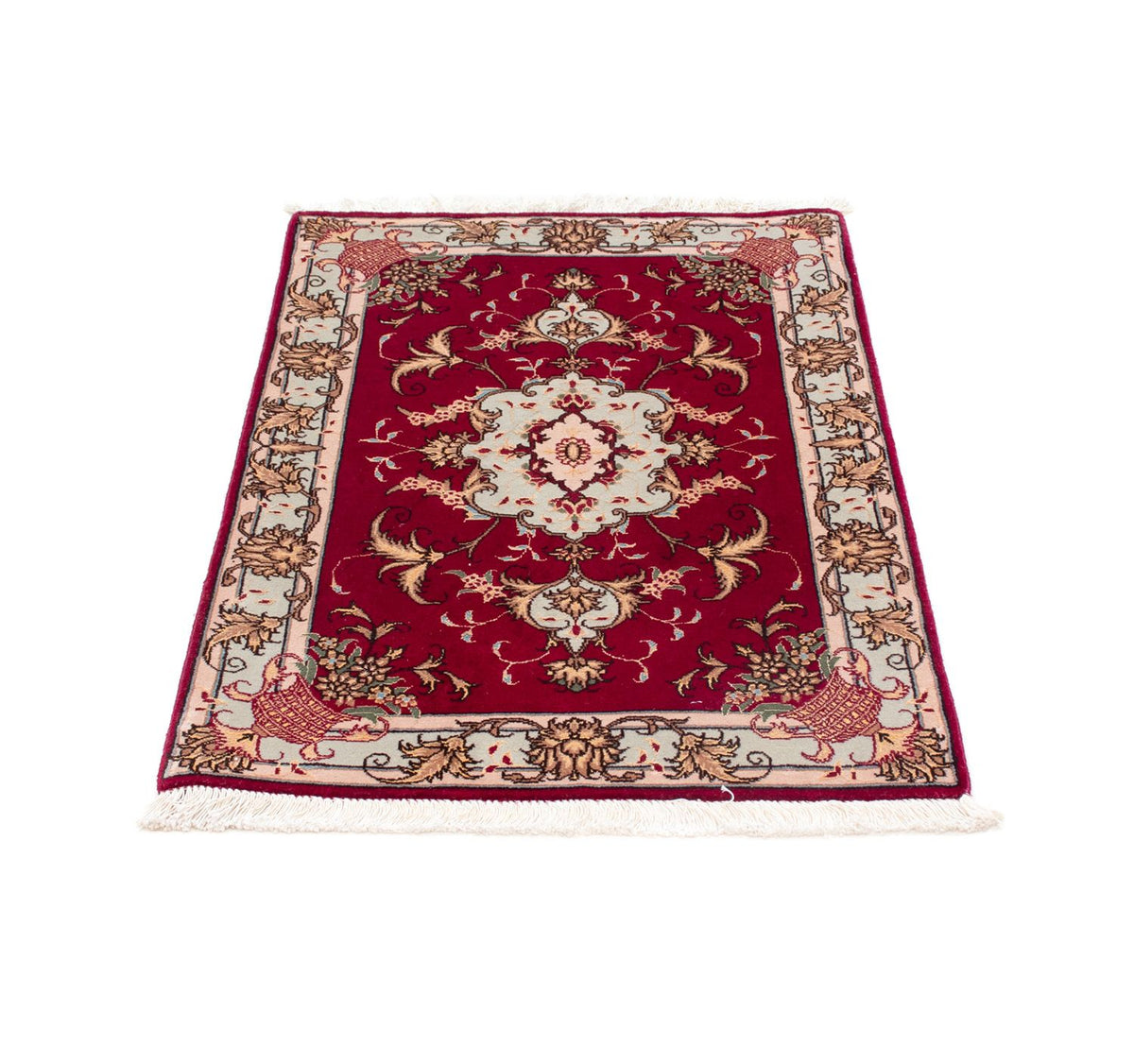 Perzisch tapijt - Tabriz - Royal - 87 x 60 cm - donkerrood