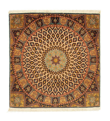 Perzisch tapijt - Tabriz - Royal vierkant  - 100 x 100 cm - veelkleurig