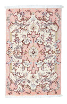 Perzisch tapijt - Tabriz - Royal - 91 x 60 cm - beige