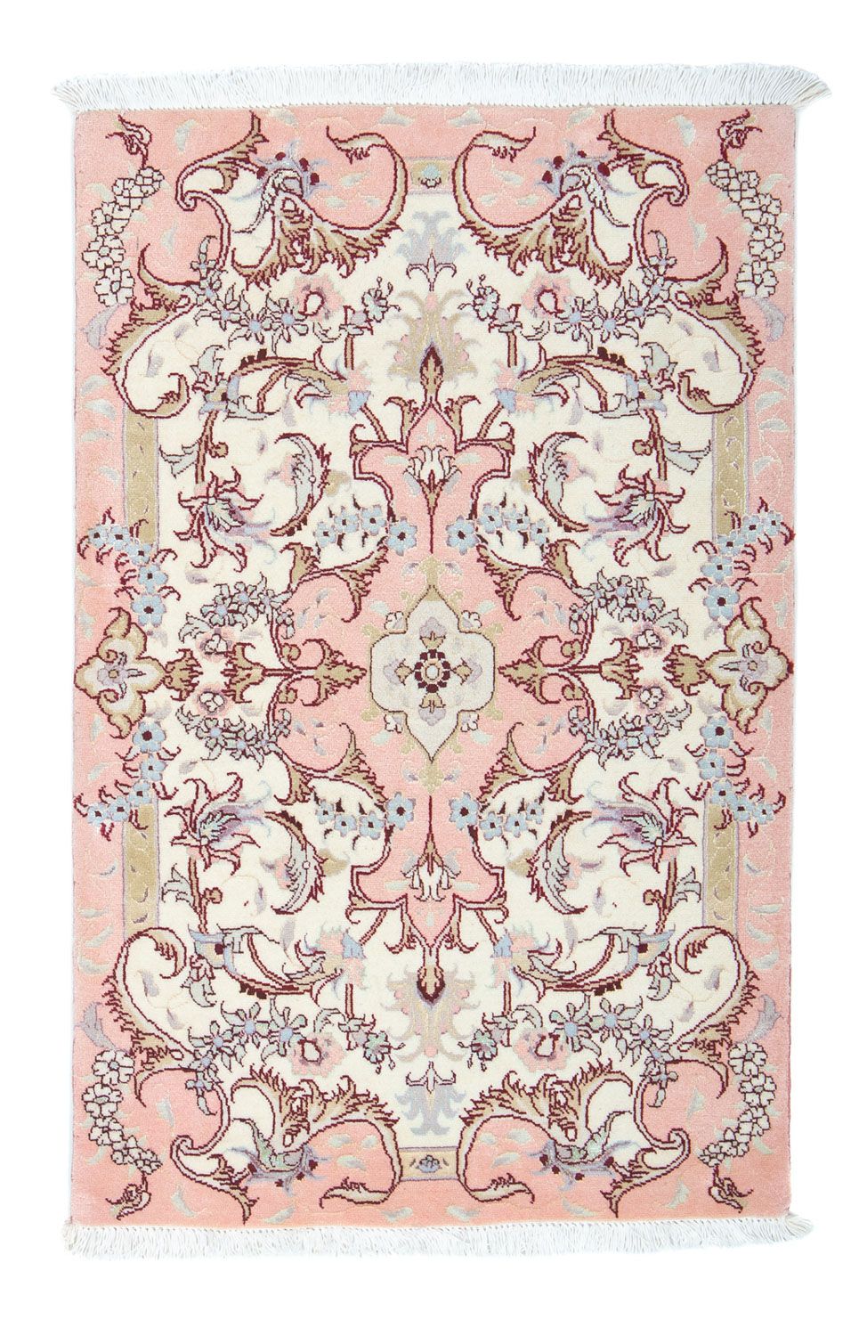 Perzisch tapijt - Tabriz - Royal - 91 x 60 cm - beige