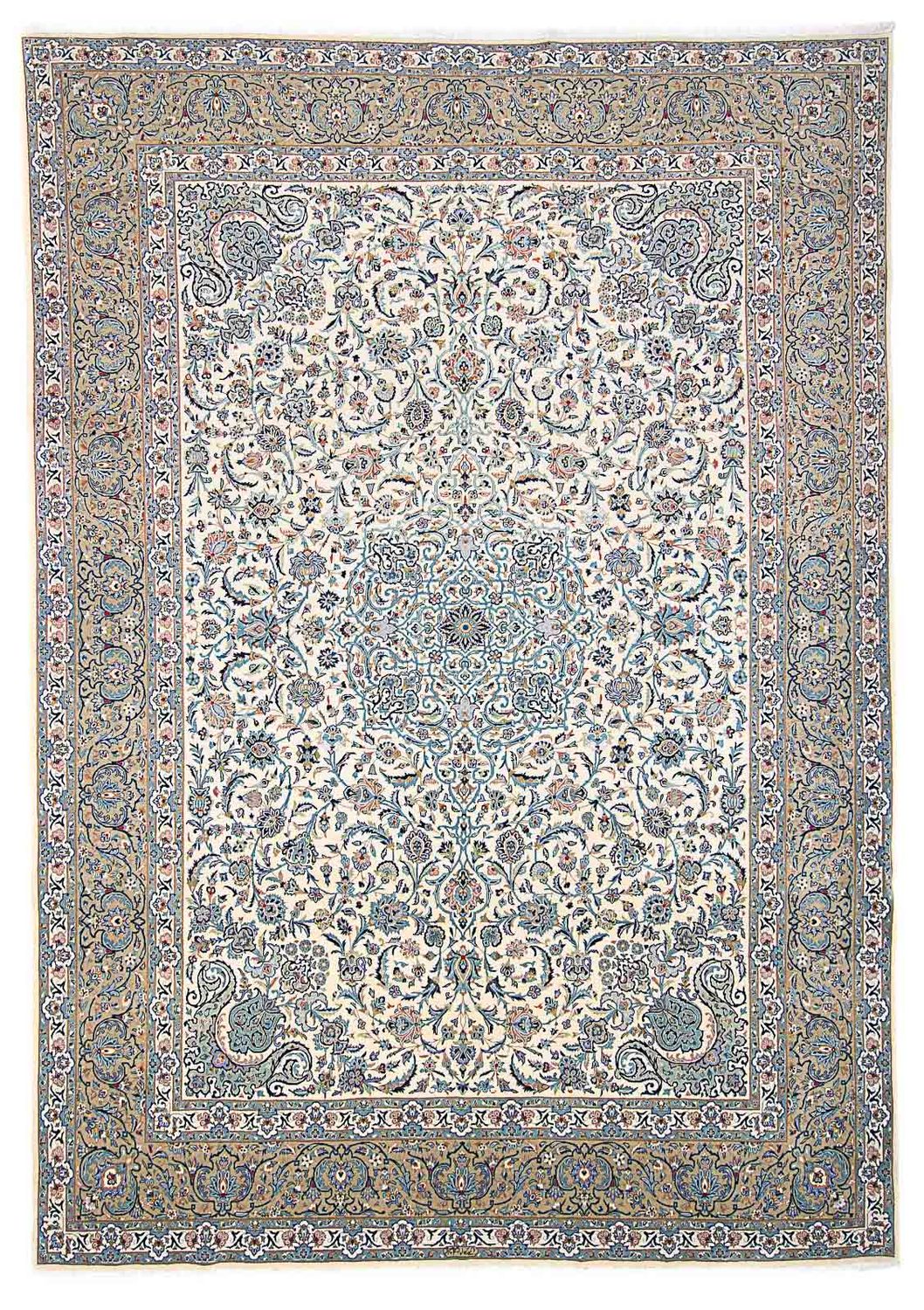 Perzisch tapijt - Keshan - 423 x 312 cm - beige
