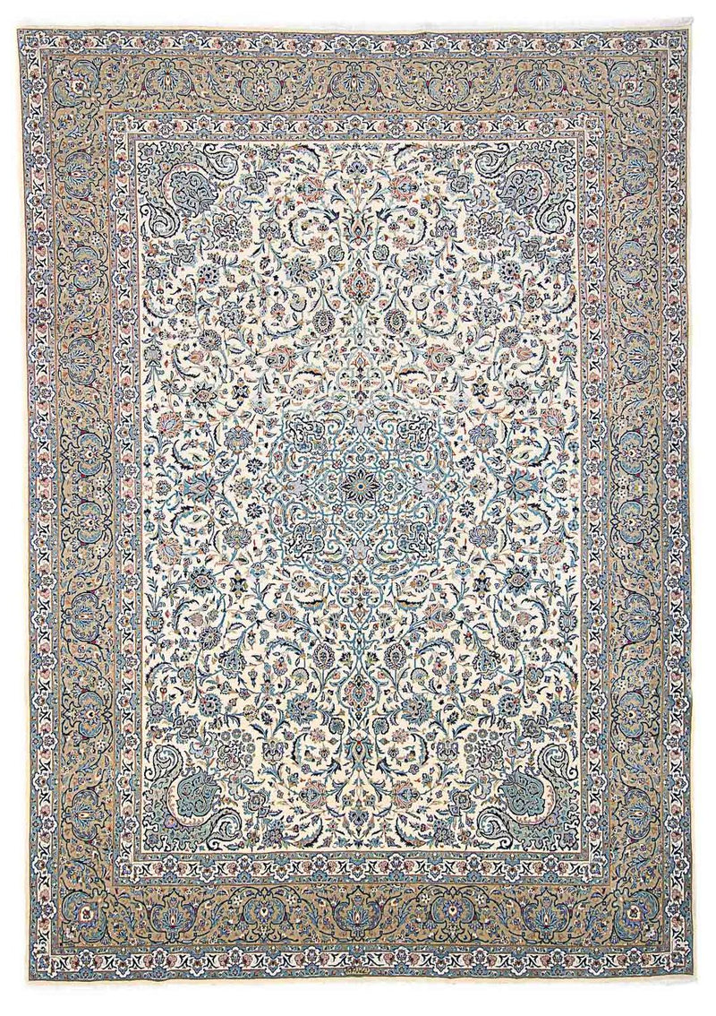 Perzisch tapijt - Keshan - 423 x 312 cm - beige