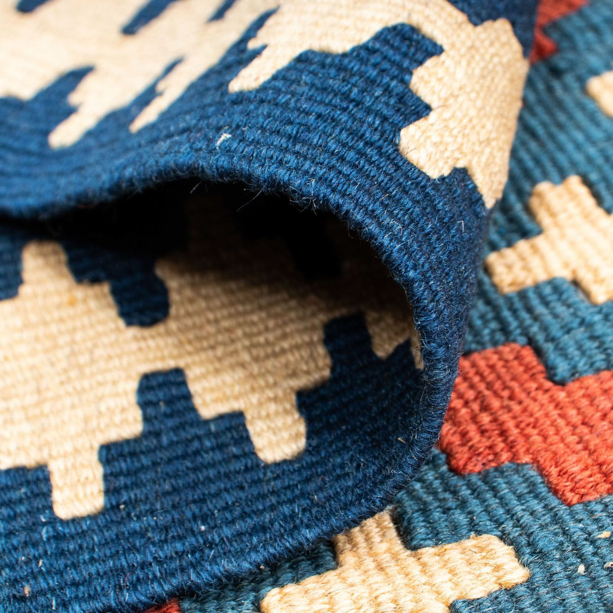 Kelim tapijt - Oosters - 150 x 106 cm - donkerrood